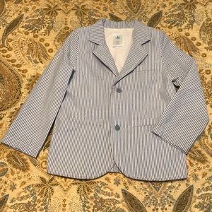 J. Khaki Seersucker Jacket